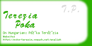 terezia poka business card